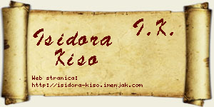 Isidora Kiso vizit kartica